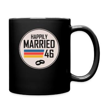 1946 Married Since - Tasse einfarbig - Schwarz - Rechts