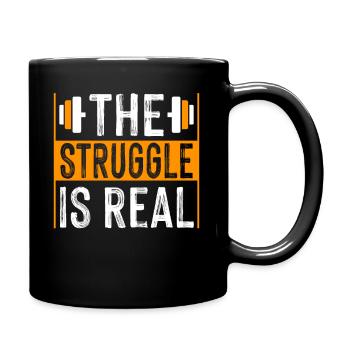 The Fight Is Real - Training - Full Colour Mug - black - Right