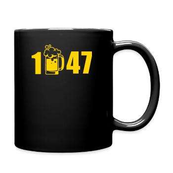 1947 beer party edition - Tasse einfarbig - Schwarz - Rechts