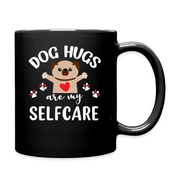 Les câlins de chien sont mes soins personnels - Mug uni - noir - Droite