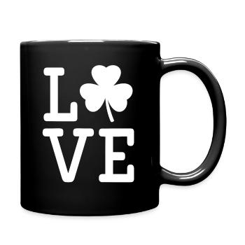 Love Irish Clover - Full Colour Mug - black - Right