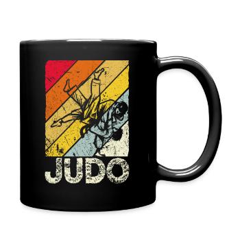 Judo Judoka - Tasse einfarbig - Schwarz - Rechts