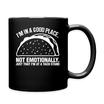 Tacos Stand Foodie Lover - Full Colour Mug - black - Right