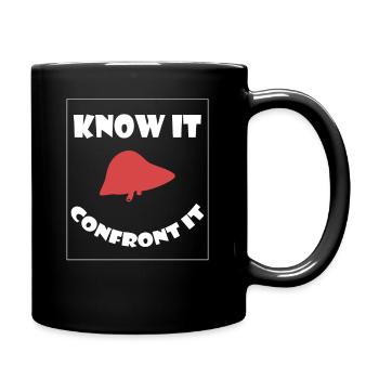 Hepatitis-Bewusstsein Krankheitsprävention - Tasse einfarbig - Schwarz - Rechts