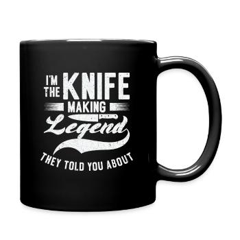 Knifemaking Knife Making Bladesmith Smithing Knife - Full Colour Mug - black - Right
