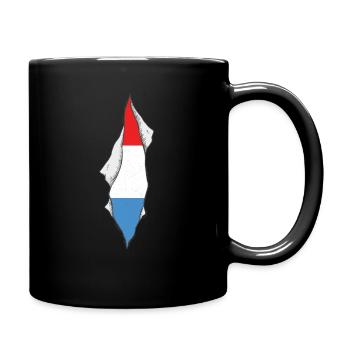 drapeau luxembourgeois fier - Mug uni - noir - Droite