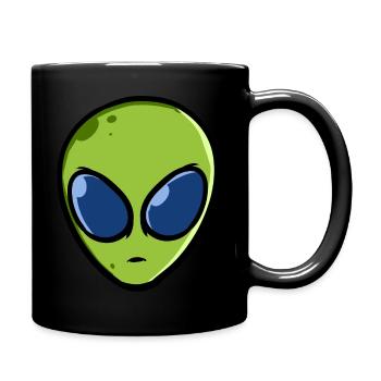 Alien / Alien Head - Full Colour Mug - black - Right