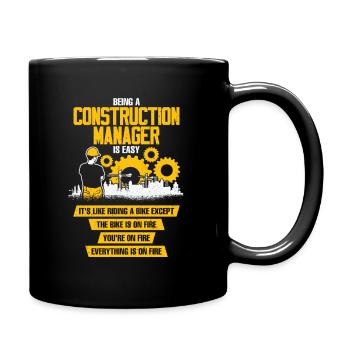 Construction Site Profession Construction Manager Construction Manager Gift - Full Colour Mug - black - Right