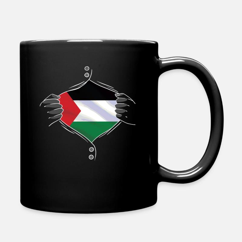 Palestine flag proud - Tasse einfarbig - Schwarz
