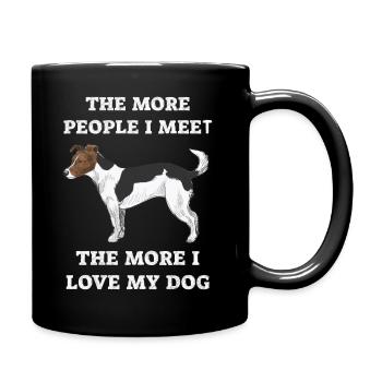 The More People I Meet The More I Like My Dog - Full Colour Mug - black - Right