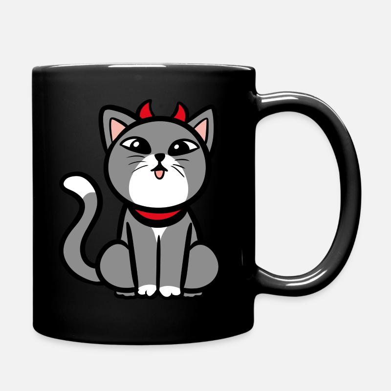 Chat Diable / Diable - Mug uni - noir