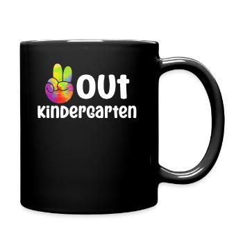 Out Kindergarten - Tasse einfarbig - Schwarz - Rechts