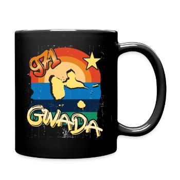 Schöne Souvenir-Geschenkidee guadeloupe gwada 971 - Tasse einfarbig - Schwarz - Rechts