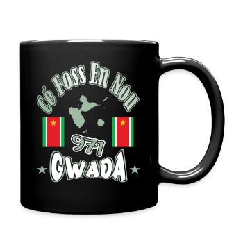 971 GWADA Cé Foss En Nou Guadeloupe Gwadloup - Tasse einfarbig - Schwarz - Rechts