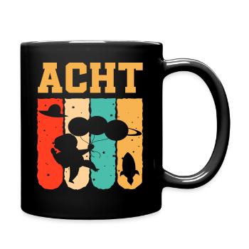 Astronaut 8th Birthday Space Boy Gift - Full Colour Mug - black - Right