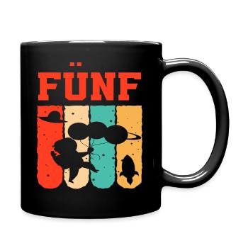 Astronaut 5th Birthday Space Boy Gift - Full Colour Mug - black - Right