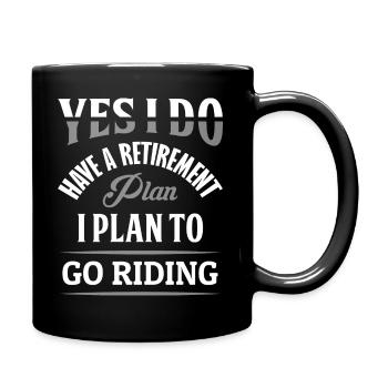 Motorcyclists Old motorcycle lovers - Full Colour Mug - black - Right
