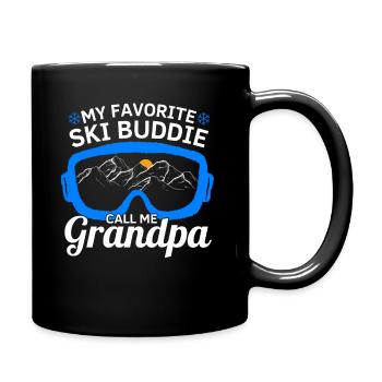 MEIN LIEBLINGS SKI KUMPEL NENNT MICH OPA - Tasse einfarbig - Schwarz - Rechts
