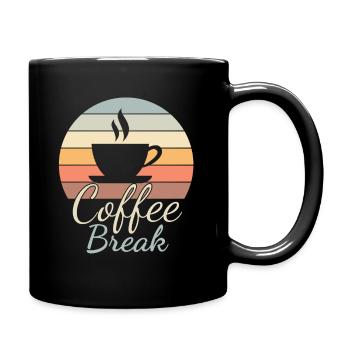 Coffee break - Coffee lovers - Full Colour Mug - black - Right