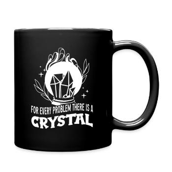 Energy Medicine Healing Positive Energy Crystals - Full Colour Mug - black - Right