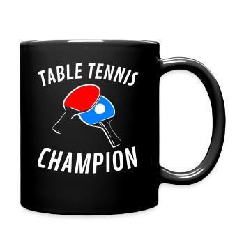 TABLE TENNIS CHAMPION PING PONG MASTER - Mug uni - noir - Droite