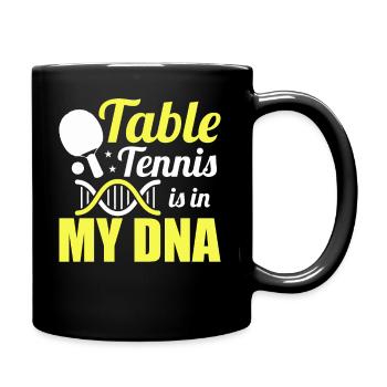 Le tennis de table est dans mon ADN - le ping-pong - Mug uni - noir - Droite