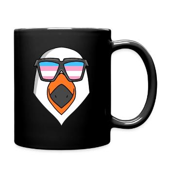 Transgender Transsexual Seagull Gift - Full Colour Mug - black - Right