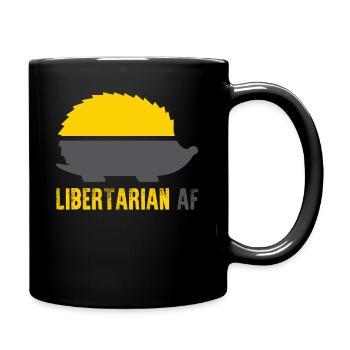 Libertarian AF - Full Colour Mug - black - Right