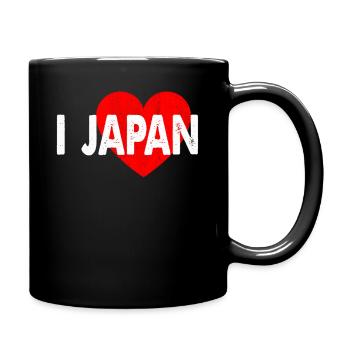 I Love Japan Souvenir Japanese - Full Colour Mug - black - Right