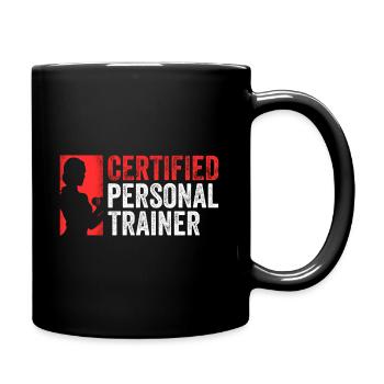 Entraîneur personnel certifié - Mug uni - noir - Droite