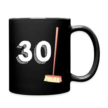 30 Balais Cadeau Humour Original Anniversaire - Mug uni - noir - Droite