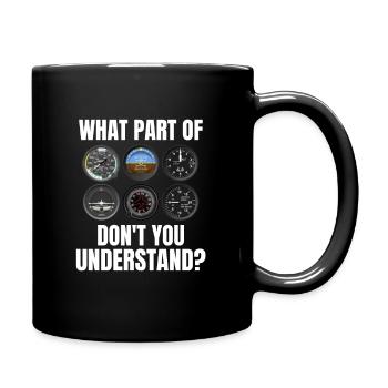 Drôle De Pilote Art Hommes Femmes Aviation Pilote de ligne - Mug uni - noir - Droite