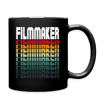 Filmemacher Filmregisseur Produzent Filmschaffende - Tasse einfarbig - Schwarz - Rechts
