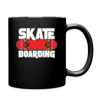 Skate-boarding Für Skateboarder - Tasse einfarbig - Schwarz - Rechts