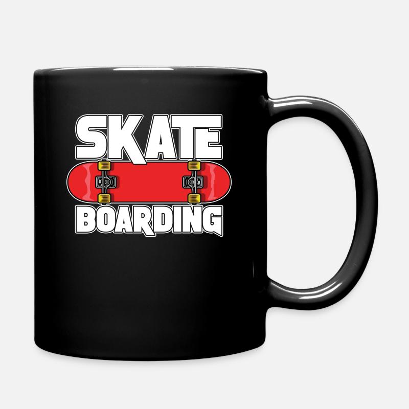 Skate-board pour les skateurs - Mug uni - noir
