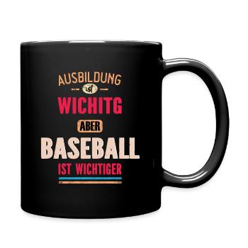 Lustiges Sprüche Design Baseball Cooler Spruch - Tasse einfarbig - Schwarz - Rechts