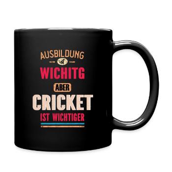Dictons drôles Design Cricket Cool Dicton - Mug uni - noir - Droite