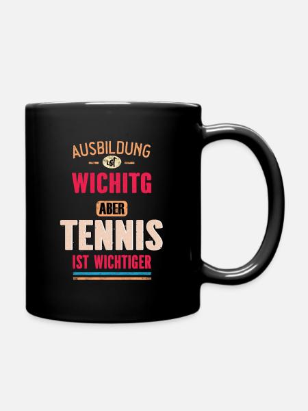 Funny sayings Tennis Hockey Cool saying - Full Colour Mug - black