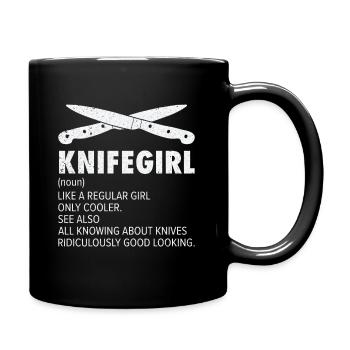 Couteau Auto Forgeron Damascus Steel - Mug uni - noir - Droite