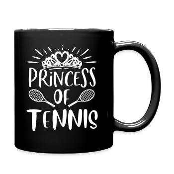Prinzessin Des Tennisclubs - Tasse einfarbig - Schwarz - Rechts