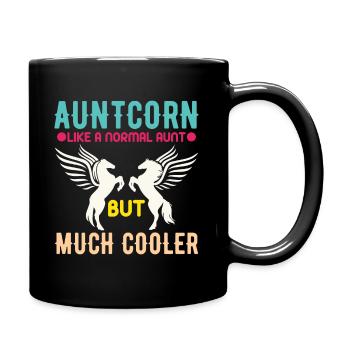 Tantecorn Like A Normal Aunt But Cooler - Full Colour Mug - black - Right