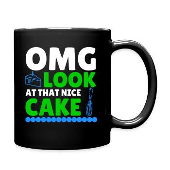 Omg Découvrez ce beau gâteau - Cuisine - Mug uni - noir - Droite
