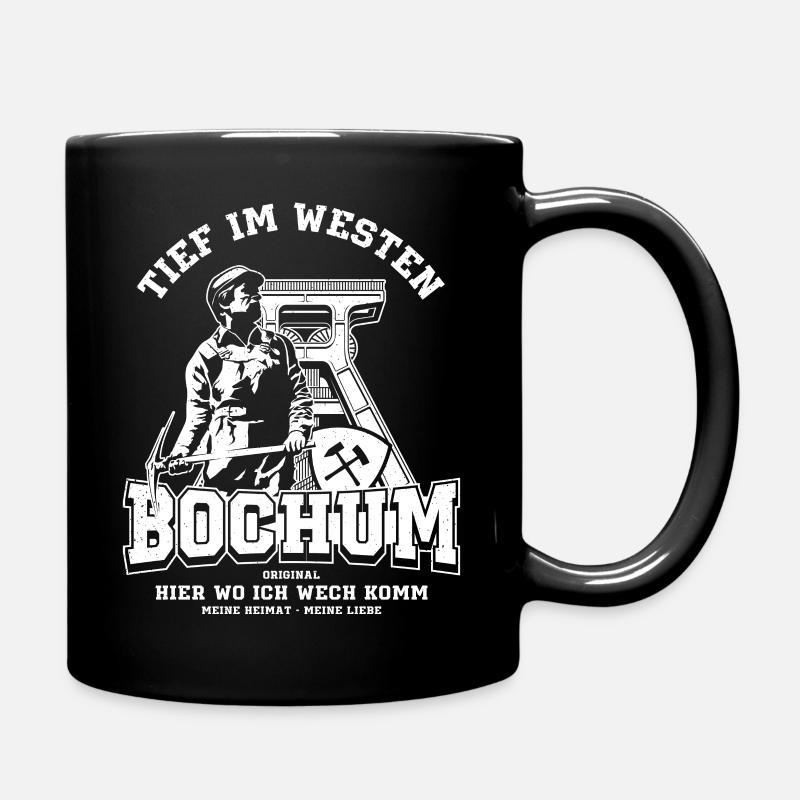 Bochum Bergmann Bergbau - Tasse einfarbig - Schwarz