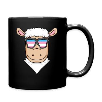 Transgender Transsexuell Schaf Geschenk - Tasse einfarbig - Schwarz - Rechts