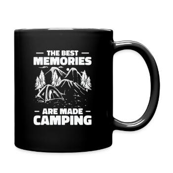 The Best Memories Are Made Camping - Full Colour Mug - black - Right