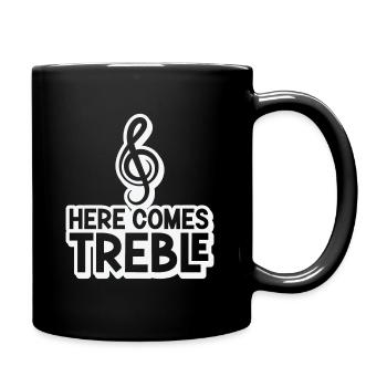 Music Treble Clef Music Symbol Musician - Full Colour Mug - black - Right