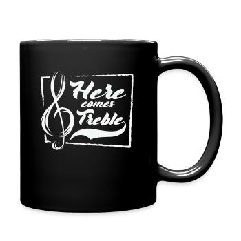 Music Treble Clef Music Symbol Musician - Full Colour Mug - black - Right