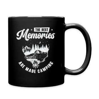 The Best Memories Are Made Camping - Full Colour Mug - black - Right