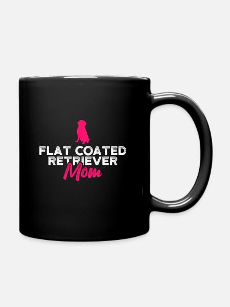Flat Coated Retriever mom - Tasse einfarbig - Schwarz