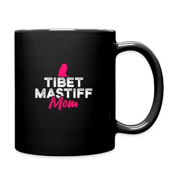 Tibet Mastiff mom - Full Colour Mug - black - Right